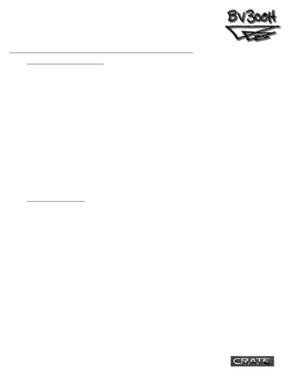 Crate Amplifiers BV300H User Manual | Page 10 / 15