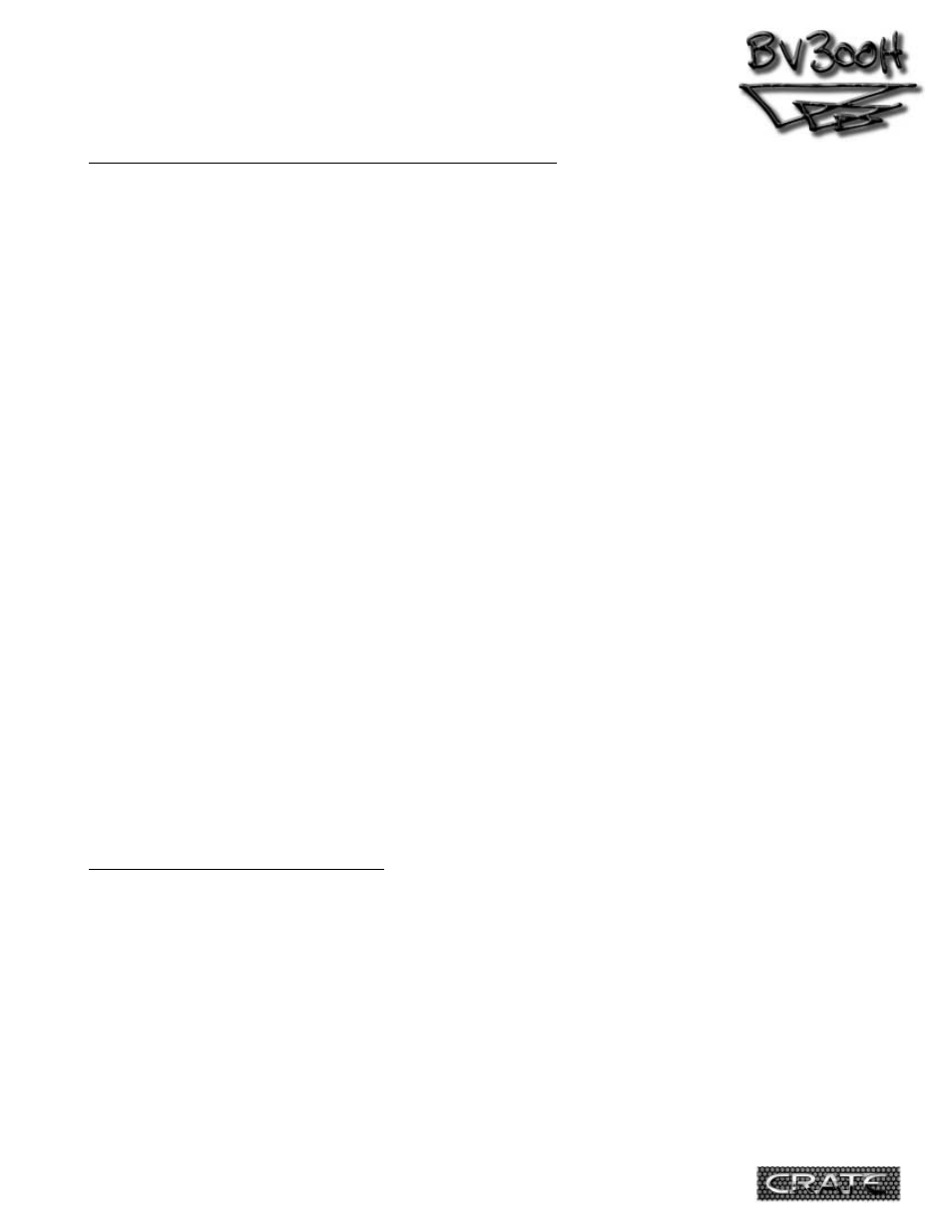 Crate Amplifiers BV300H User Manual | Page 11 / 15