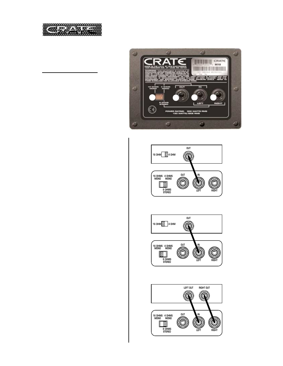 Bv215b, Guitar enclosure | Crate Amplifiers BV215B User Manual | Page 3 / 4
