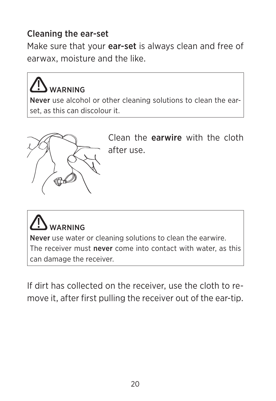 Widex C2-PA (RIC) User Manual | Page 20 / 44