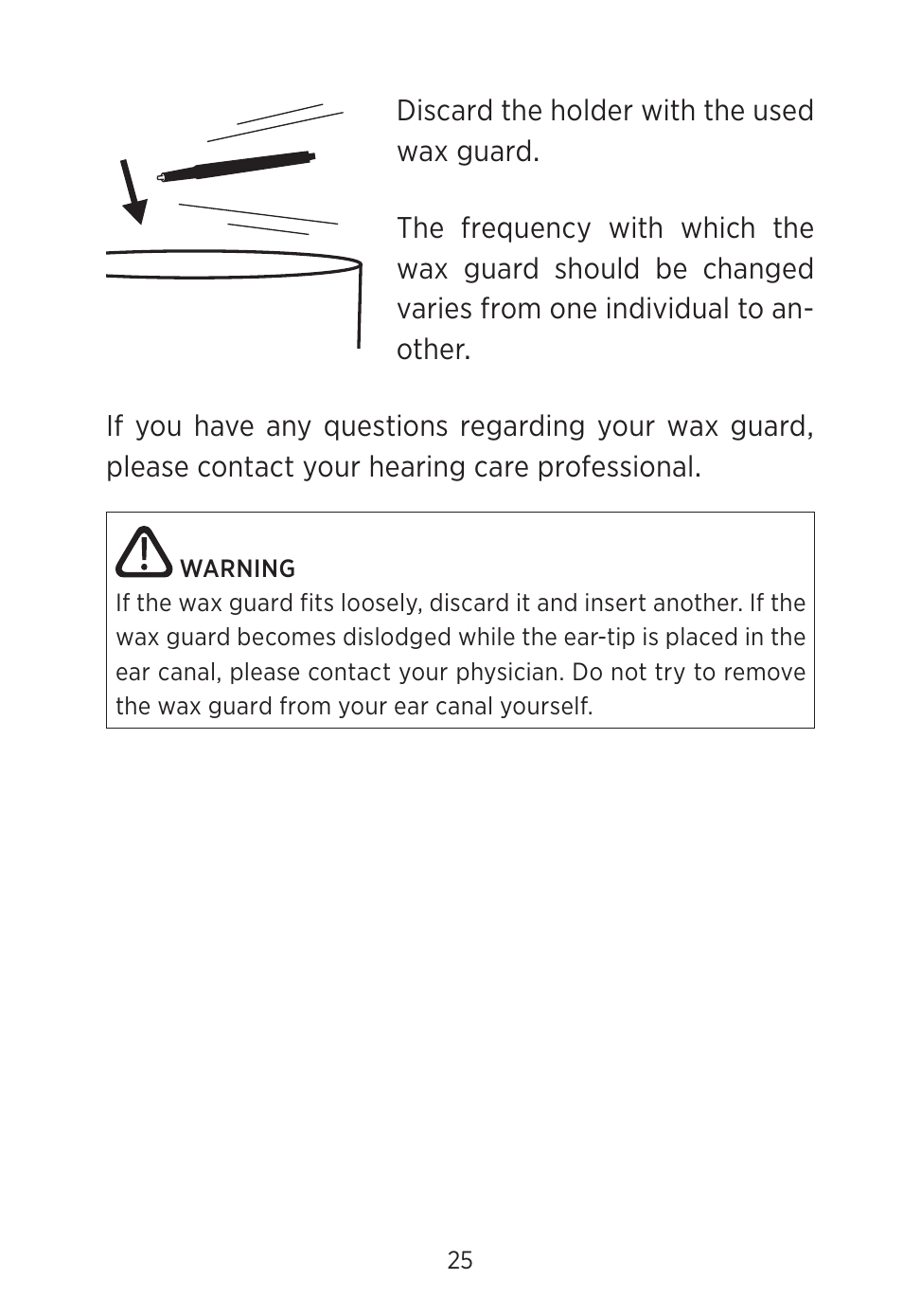 Widex C2-PA (RIC) User Manual | Page 25 / 44