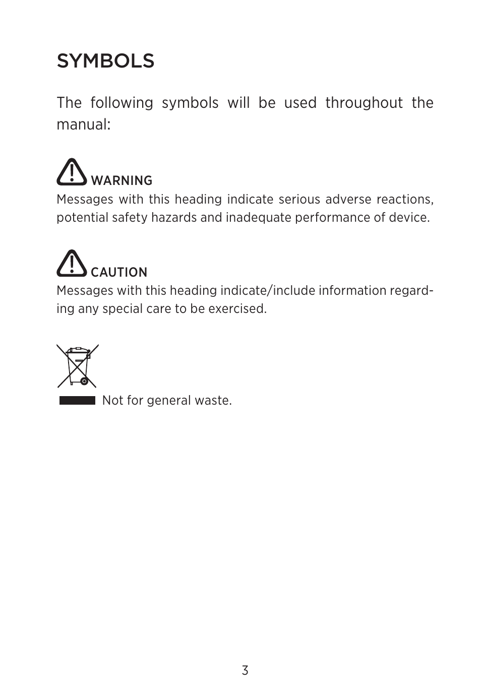 Symbols | Widex C2-PA (RIC) User Manual | Page 3 / 44