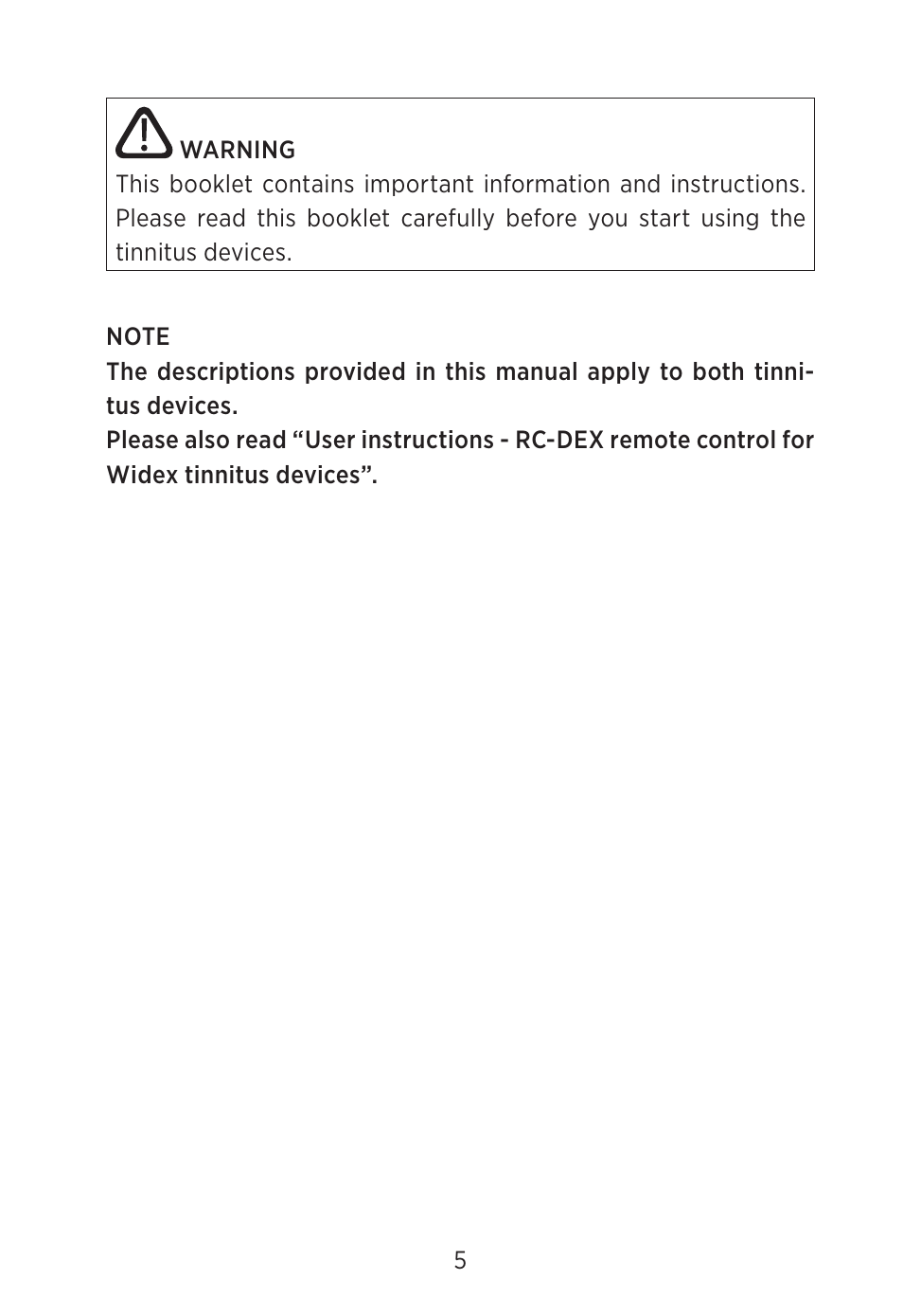 Widex C2-PA (RIC) User Manual | Page 5 / 44