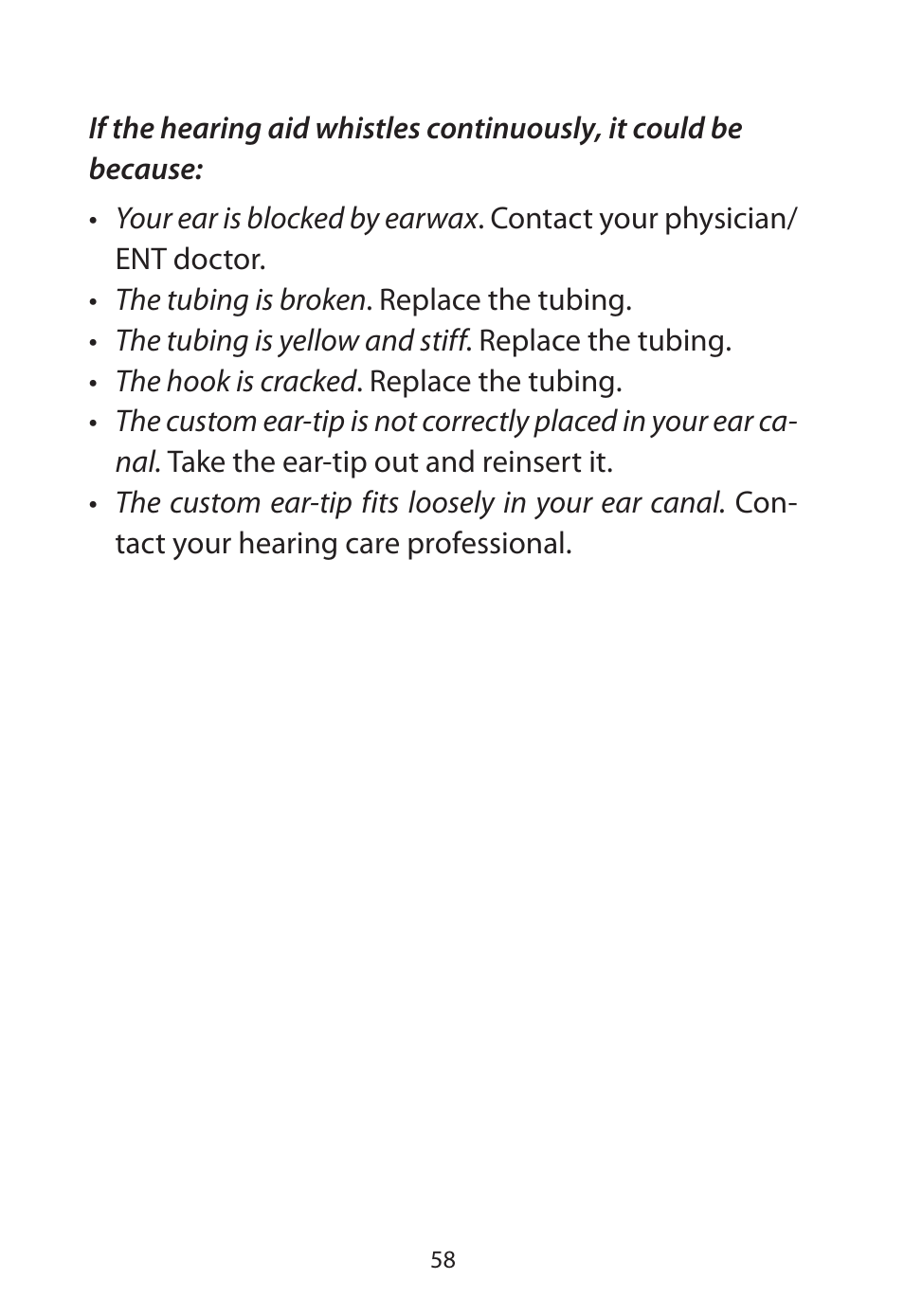 Widex Flash-m User Manual | Page 58 / 64