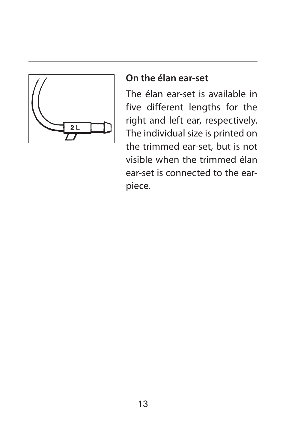 Widex FL-9é Custom User Manual | Page 13 / 52