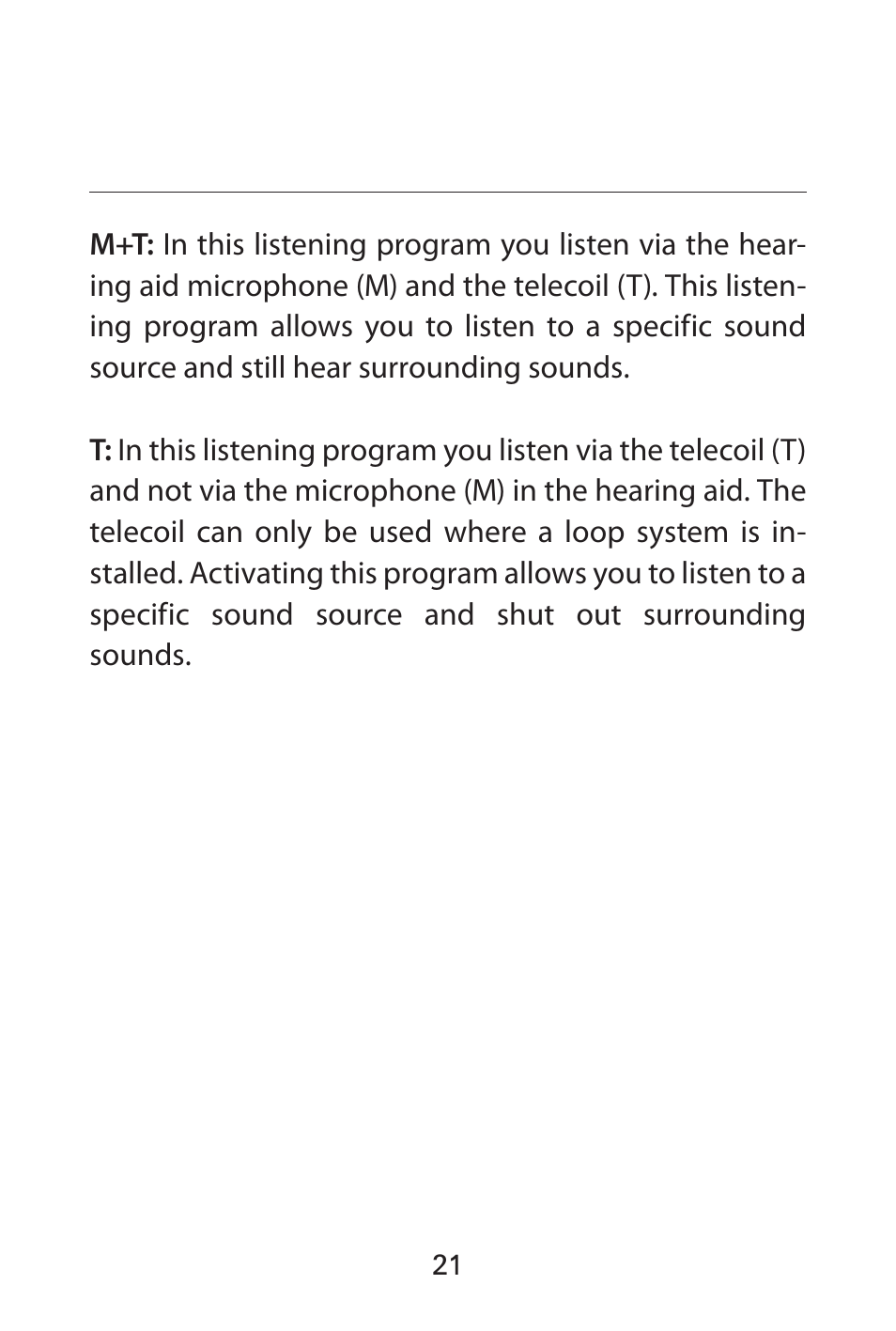 Widex FL-9é Custom User Manual | Page 21 / 52