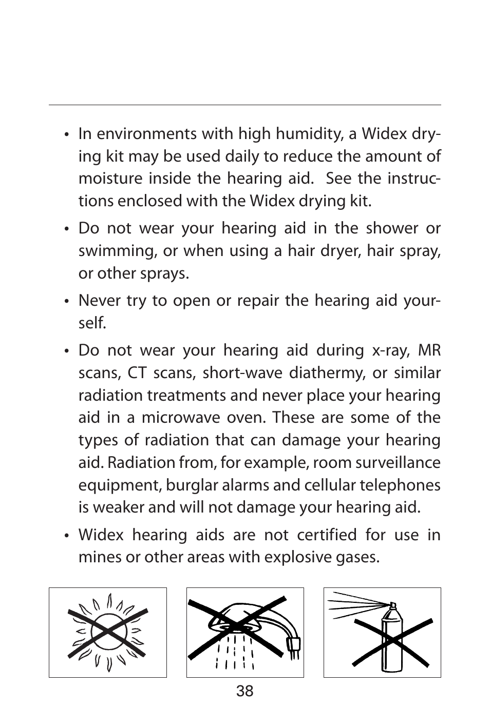 Widex FL-9é Custom User Manual | Page 38 / 52