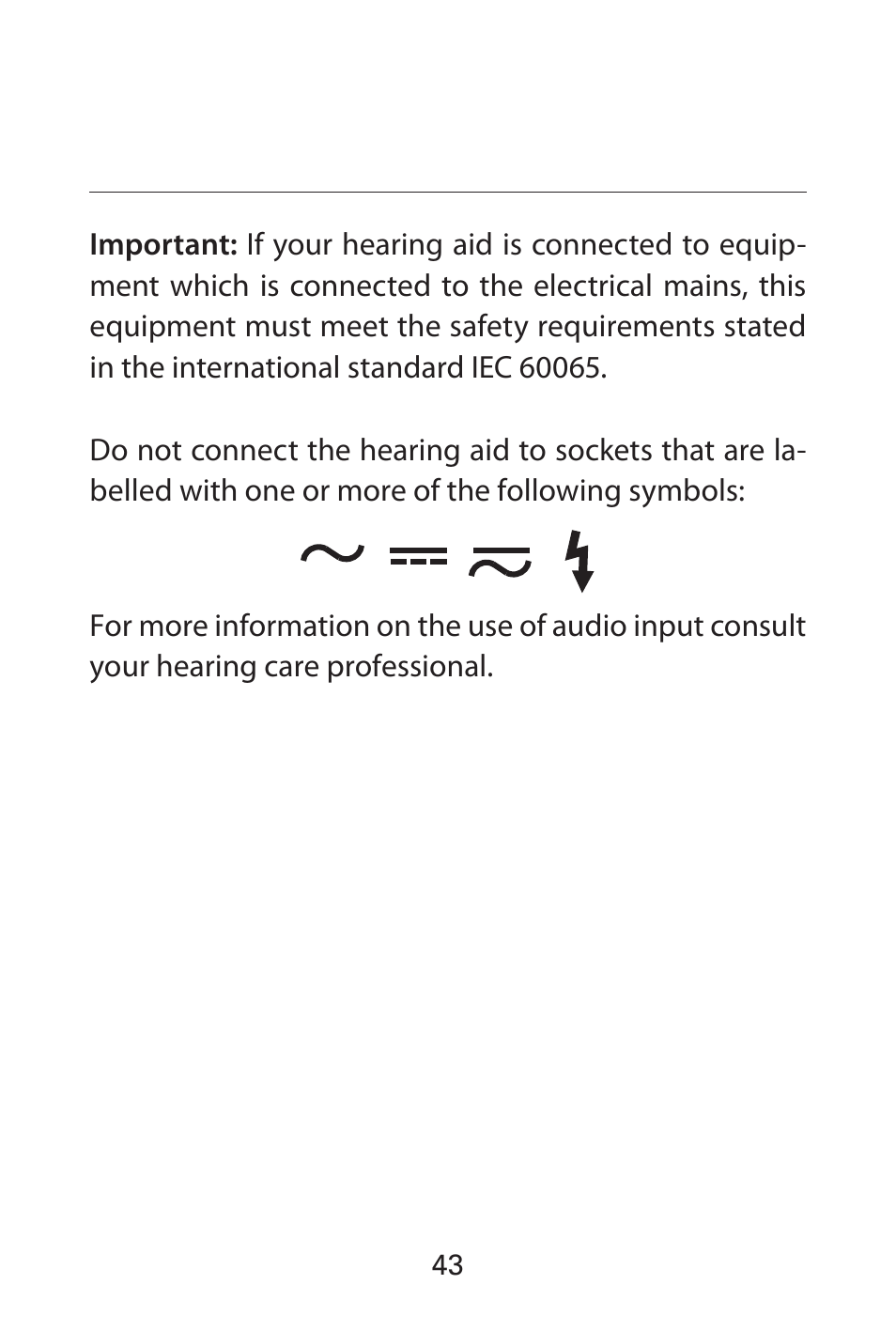 Widex FL-9é Custom User Manual | Page 43 / 52