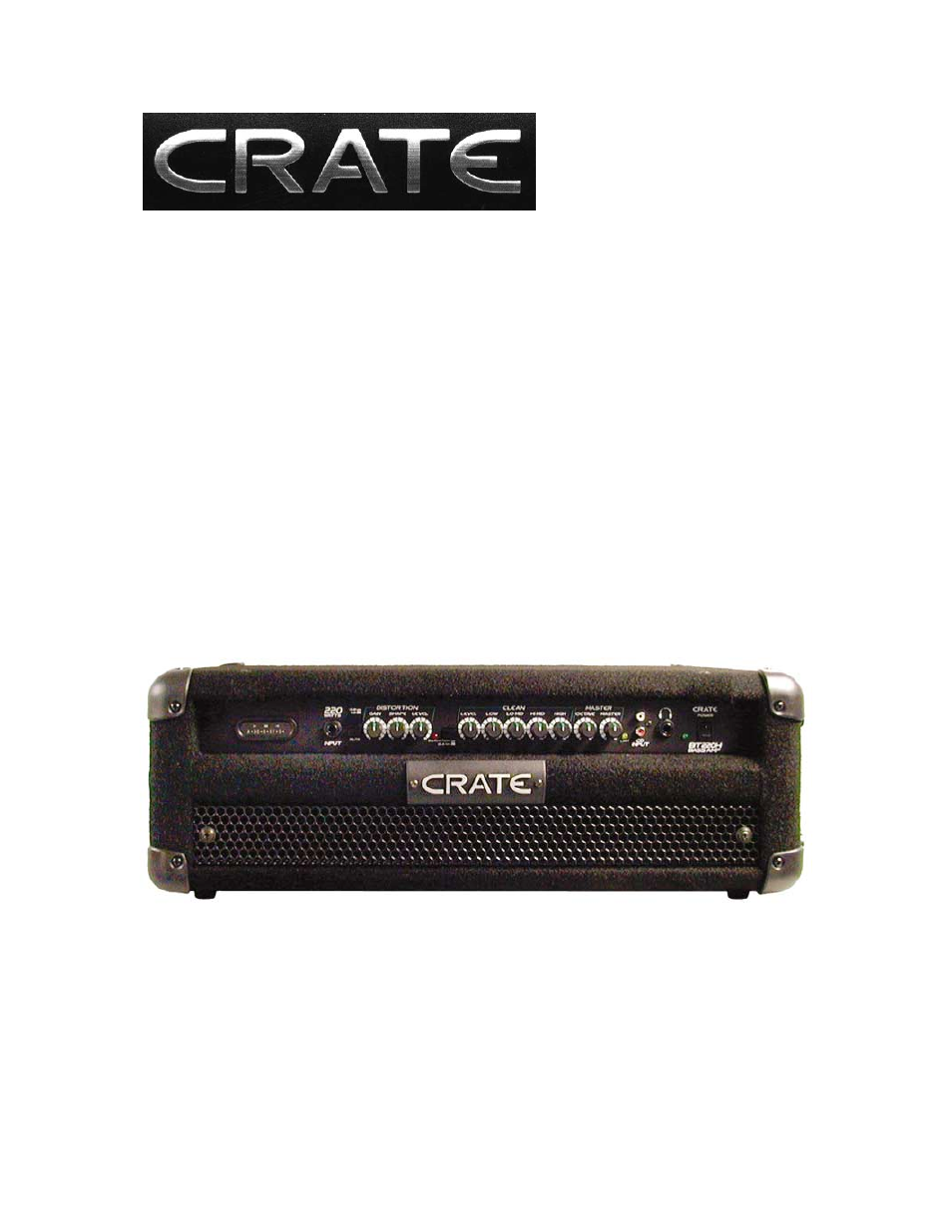 Crate Amplifiers BT220H User Manual | 8 pages
