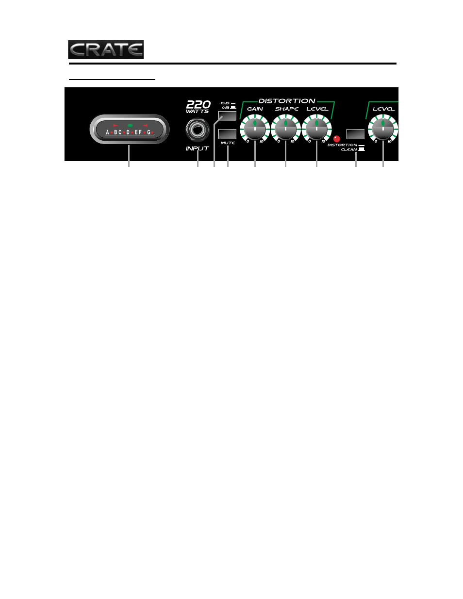 Bt220h | Crate Amplifiers BT220H User Manual | Page 4 / 8