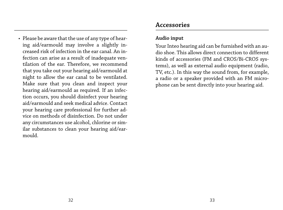 Accessories | Widex IN-19 User Manual | Page 17 / 23