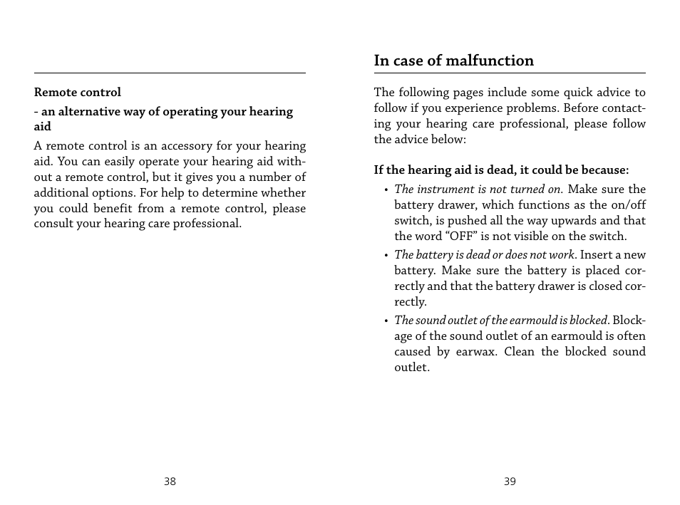 Widex IN-19 User Manual | Page 20 / 23