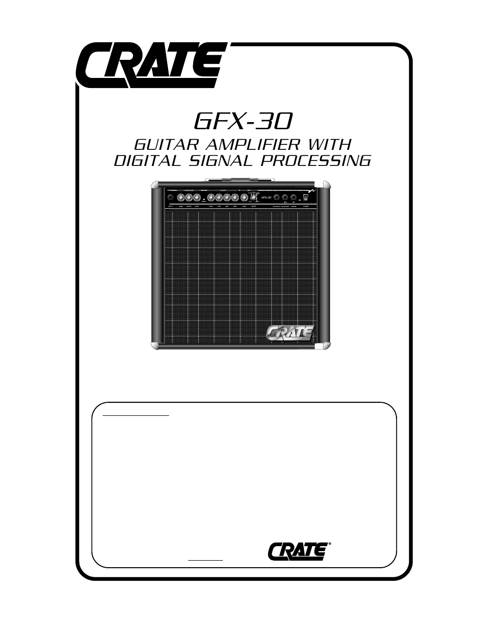 Crate Amplifiers GFX-30 User Manual | 4 pages