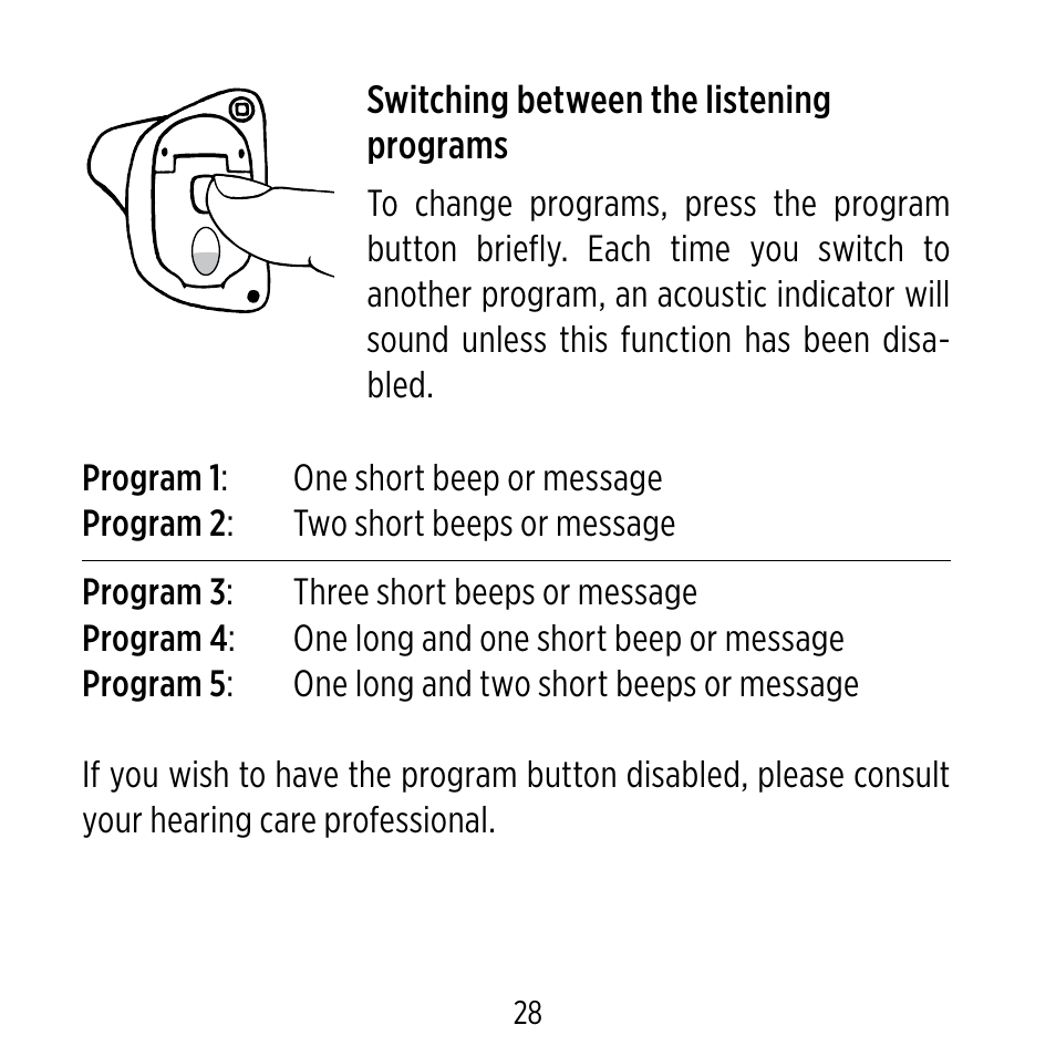 Widex ME-X User Manual | Page 28 / 64