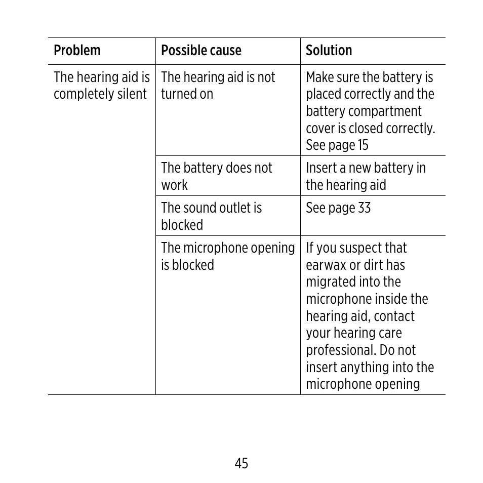 Widex ME-X User Manual | Page 45 / 64