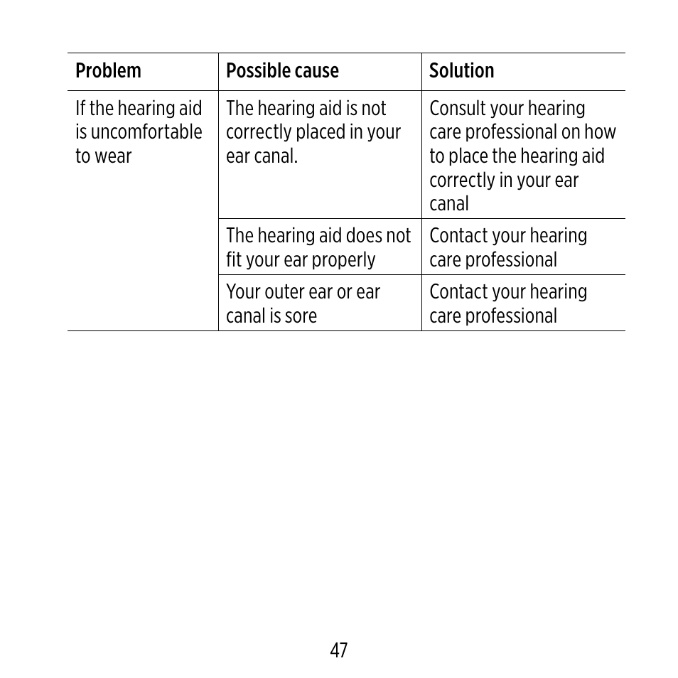 Widex ME-X User Manual | Page 47 / 64