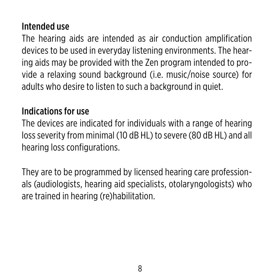 Widex ME-X User Manual | Page 8 / 64