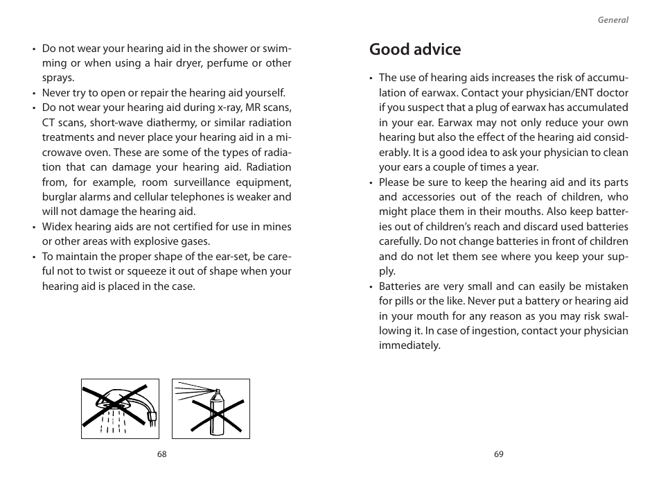 Good advice | Widex PA-440 User Manual | Page 35 / 37