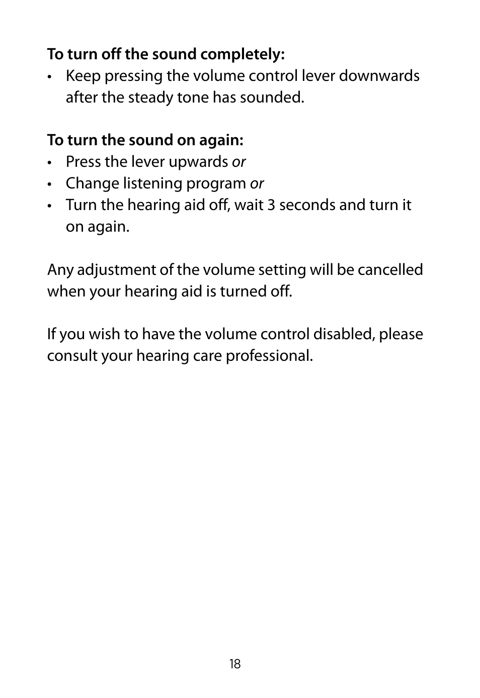 Widex RE-19 User Manual | Page 18 / 44
