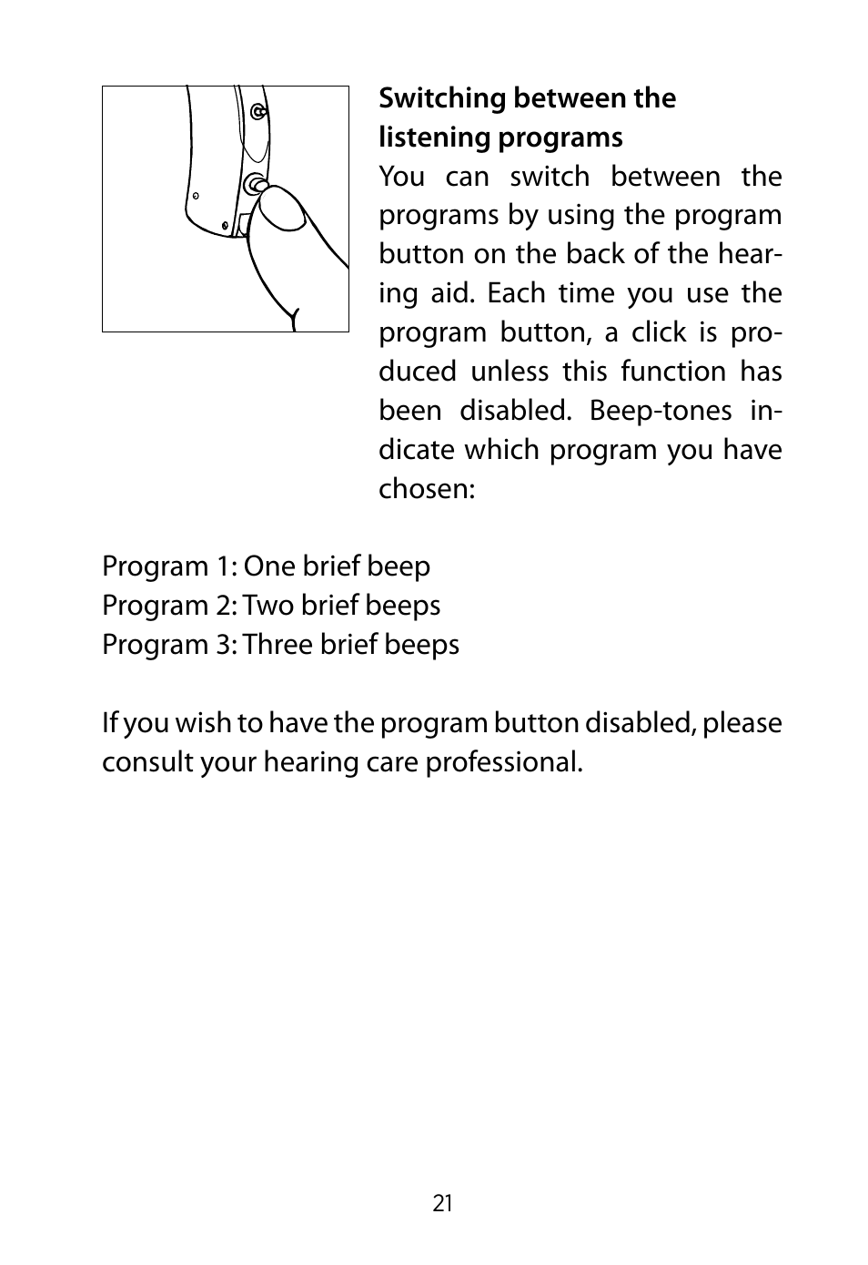 Widex RE-19 User Manual | Page 21 / 44