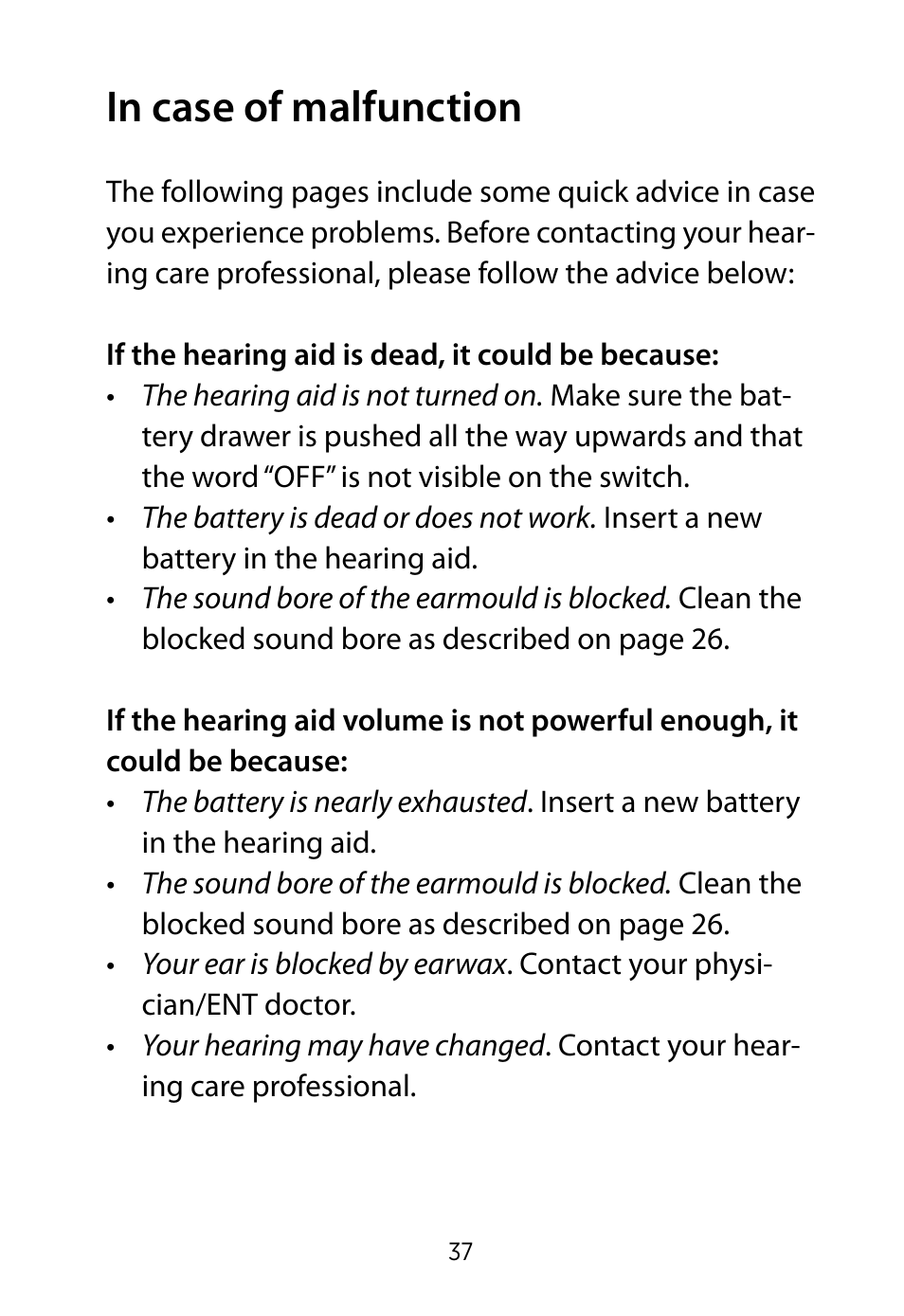 Widex RE-19 User Manual | Page 37 / 44