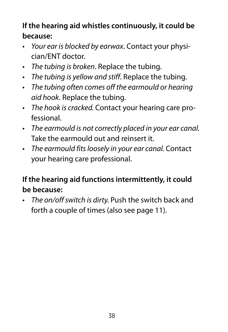 Widex RE-19 User Manual | Page 38 / 44