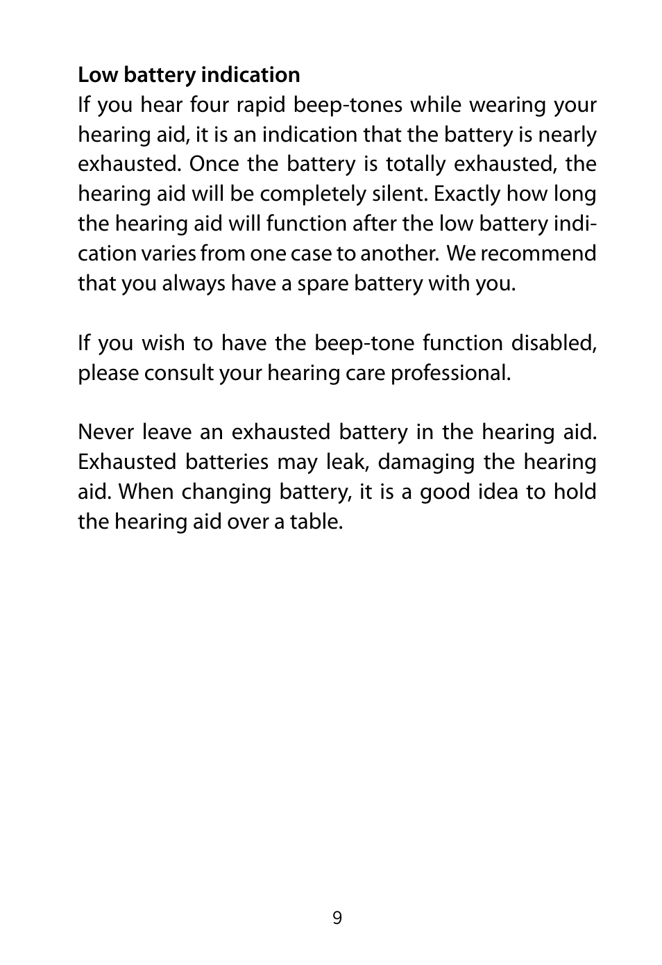 Widex RE-19 User Manual | Page 9 / 44