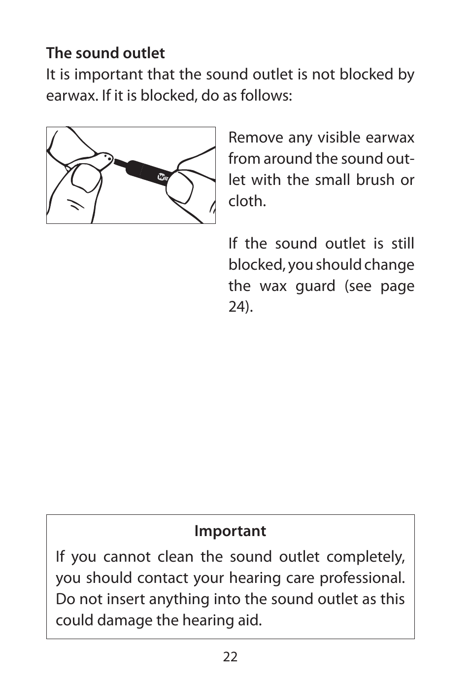 Widex RE-X User Manual | Page 22 / 36