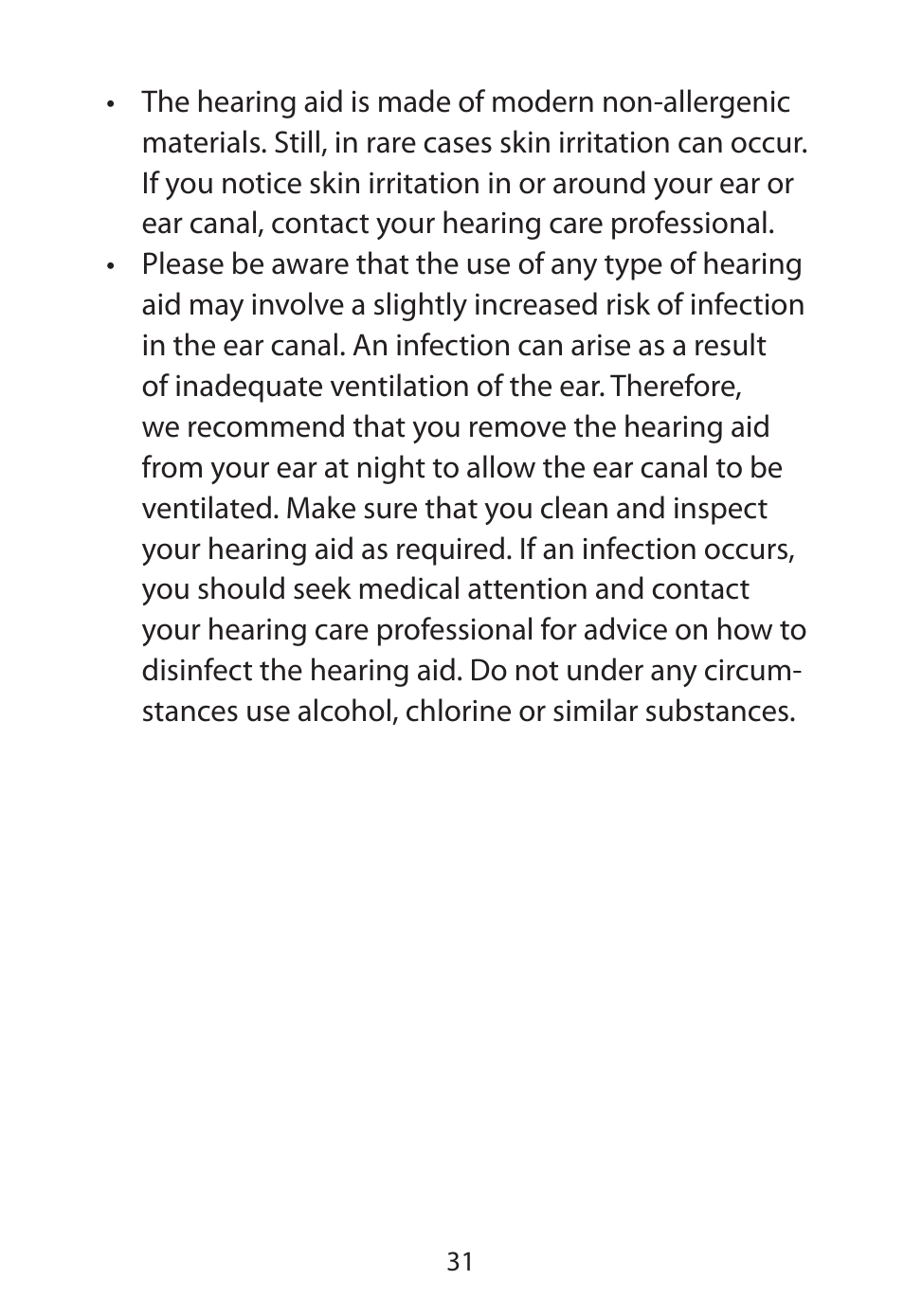 Widex RE-X User Manual | Page 31 / 36