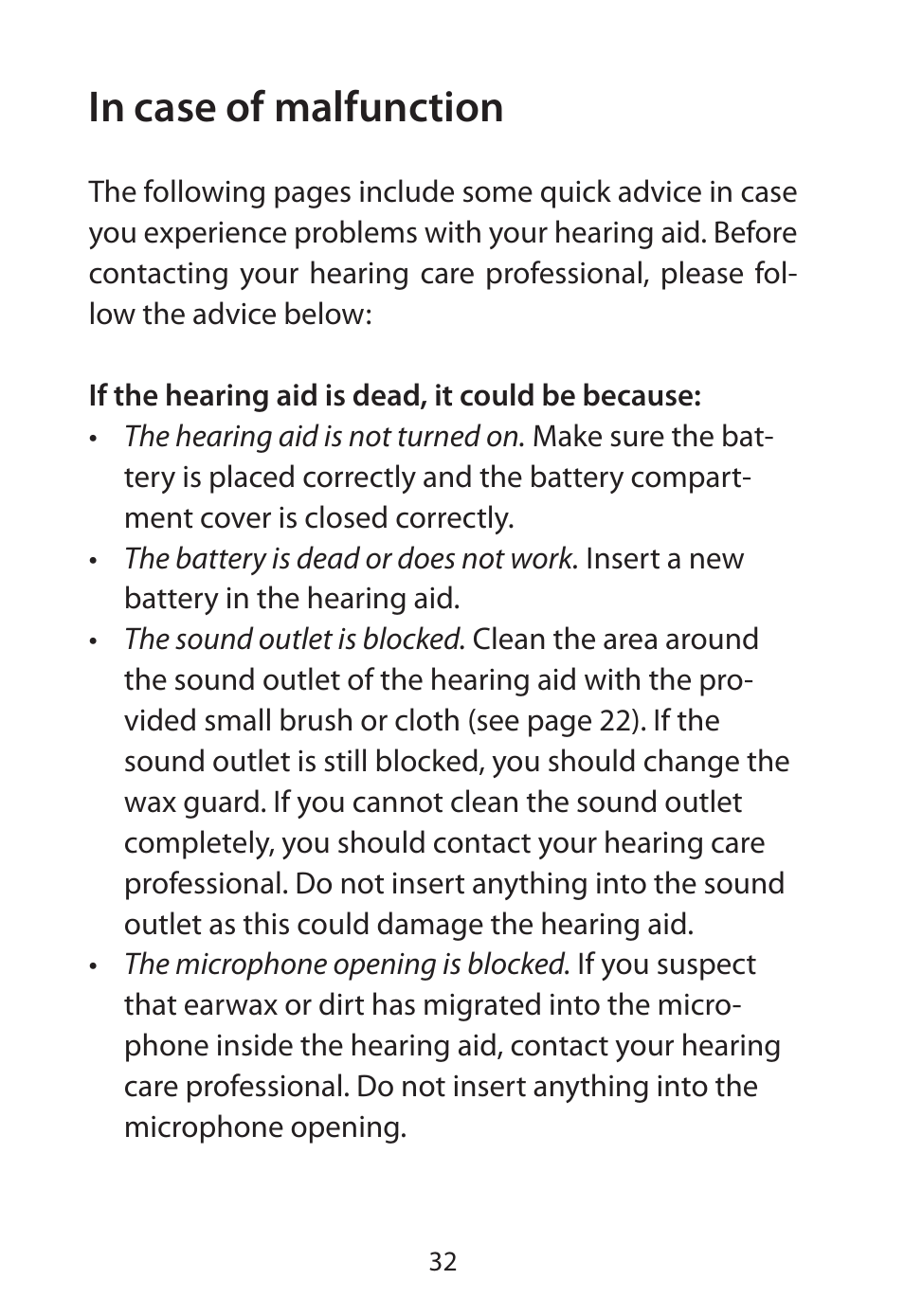 Widex RE-X User Manual | Page 32 / 36