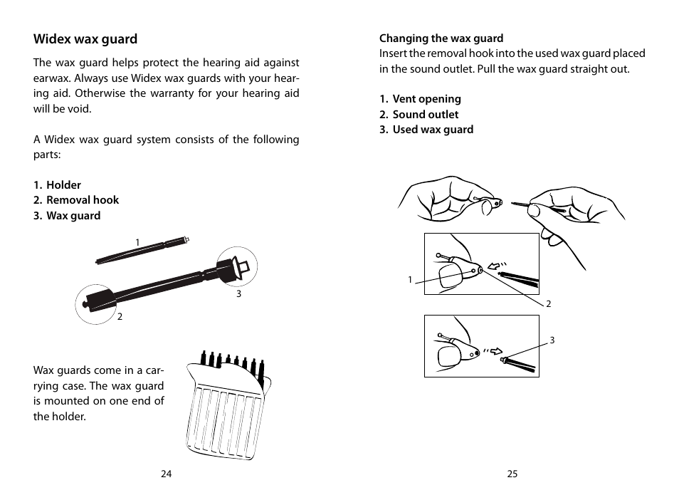 Widex wax guard | Widex RE-CIC User Manual | Page 13 / 19