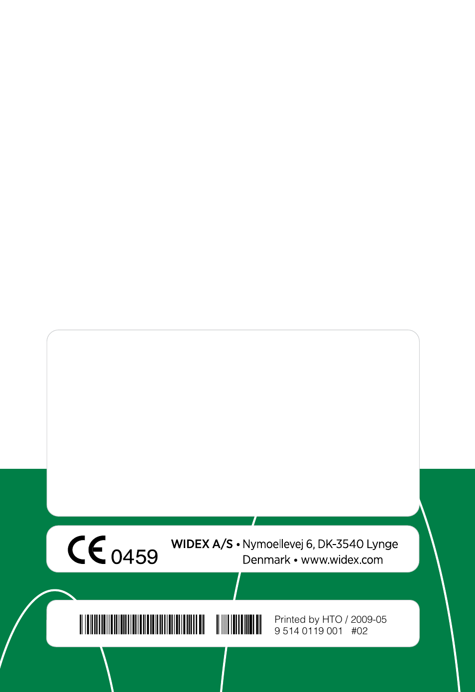 Widex RE-CIC User Manual | Page 19 / 19