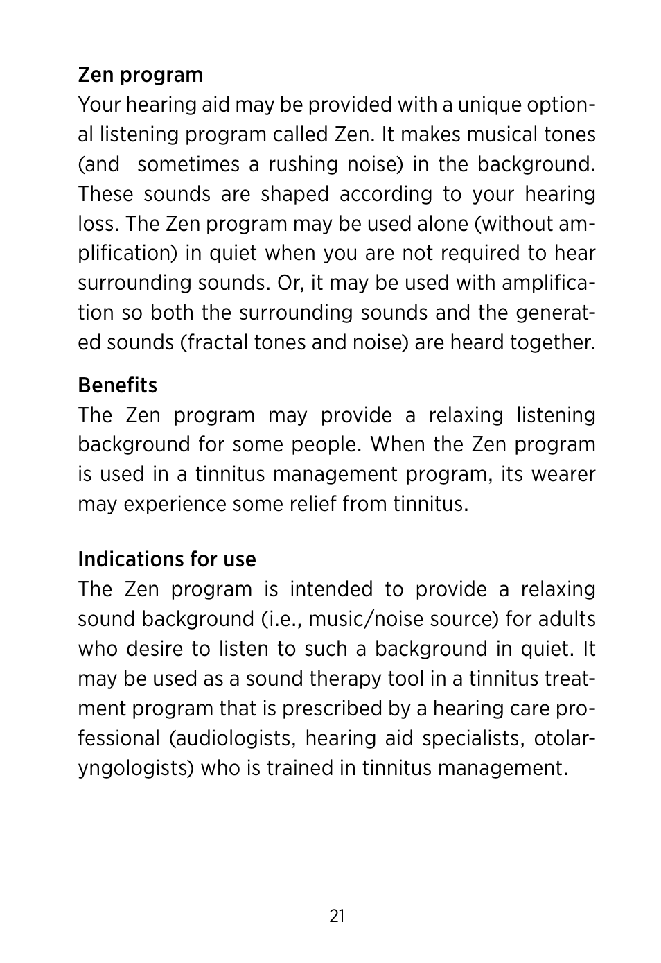 Widex S4-VSD User Manual | Page 21 / 56