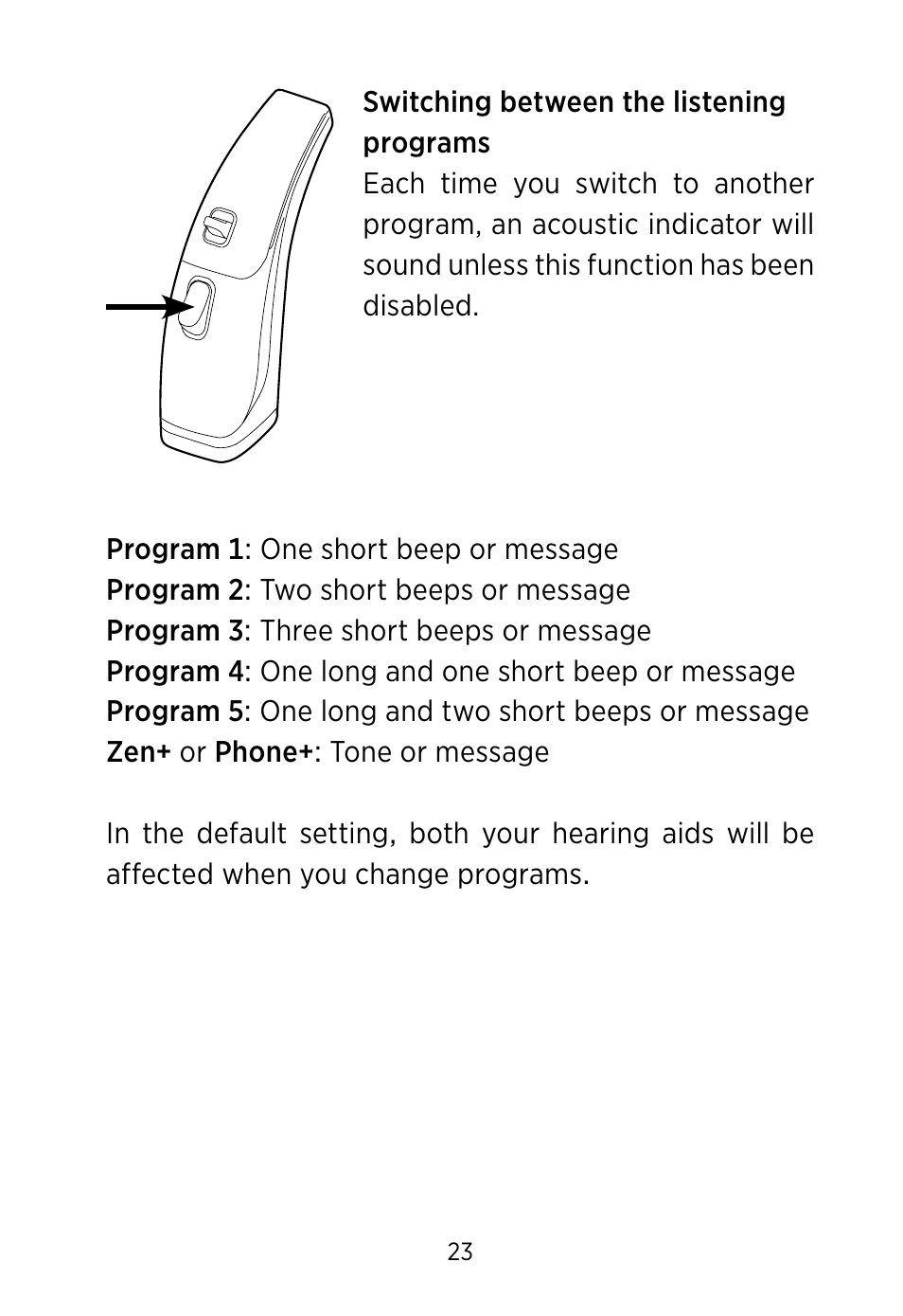 Widex S4-VSD User Manual | Page 23 / 56