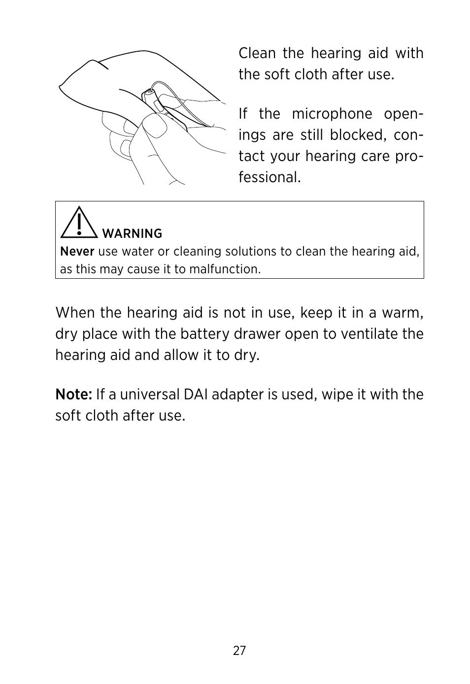 Widex S4-VSD User Manual | Page 27 / 56