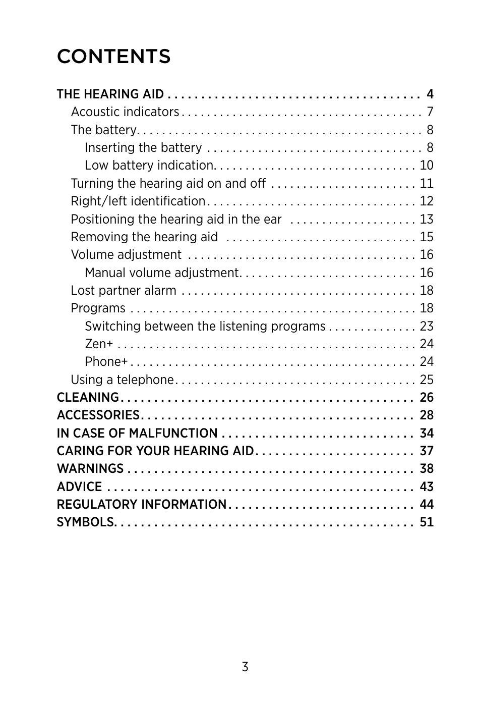 Widex S4-VSD User Manual | Page 3 / 56