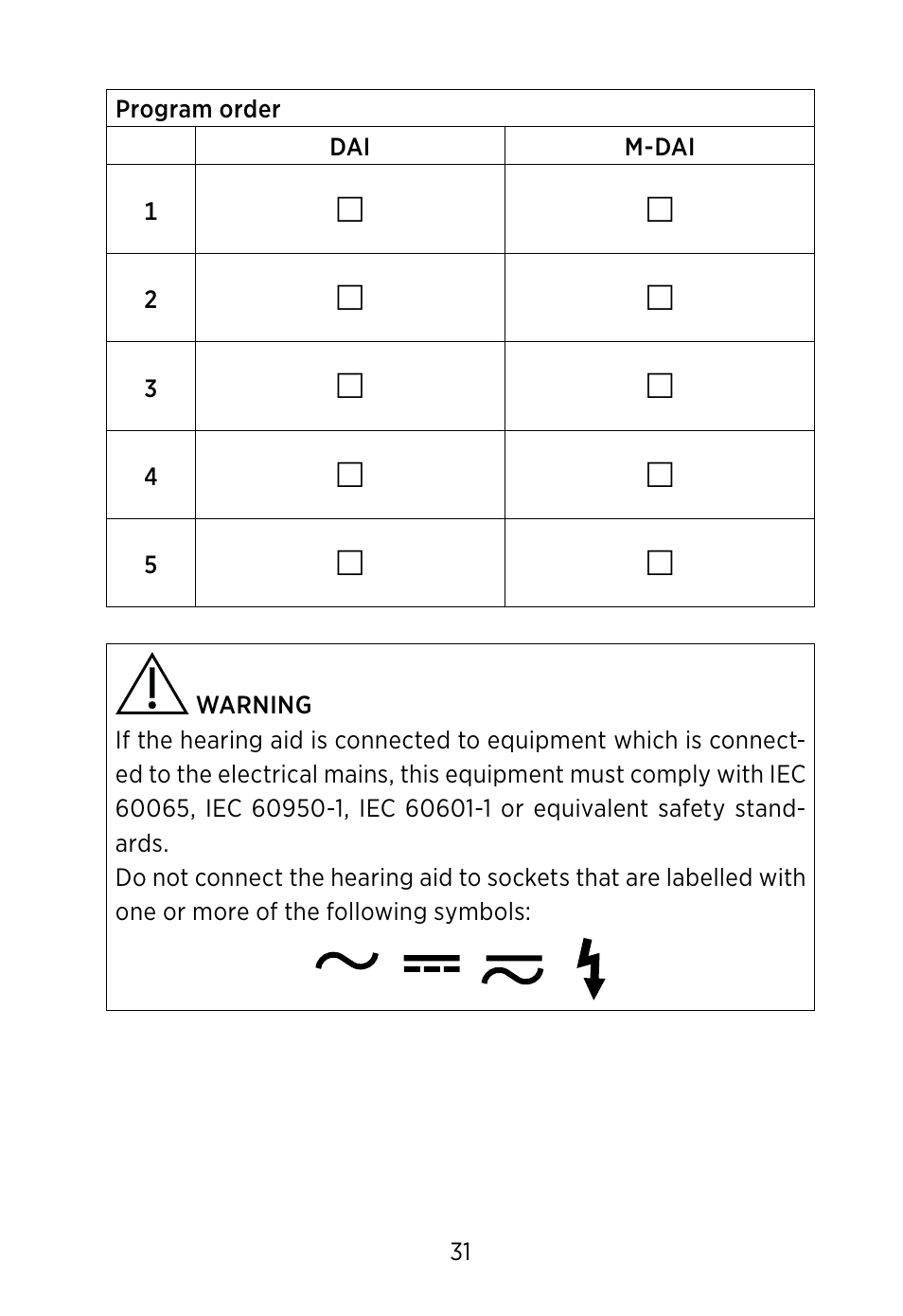 Widex S4-VSD User Manual | Page 31 / 56