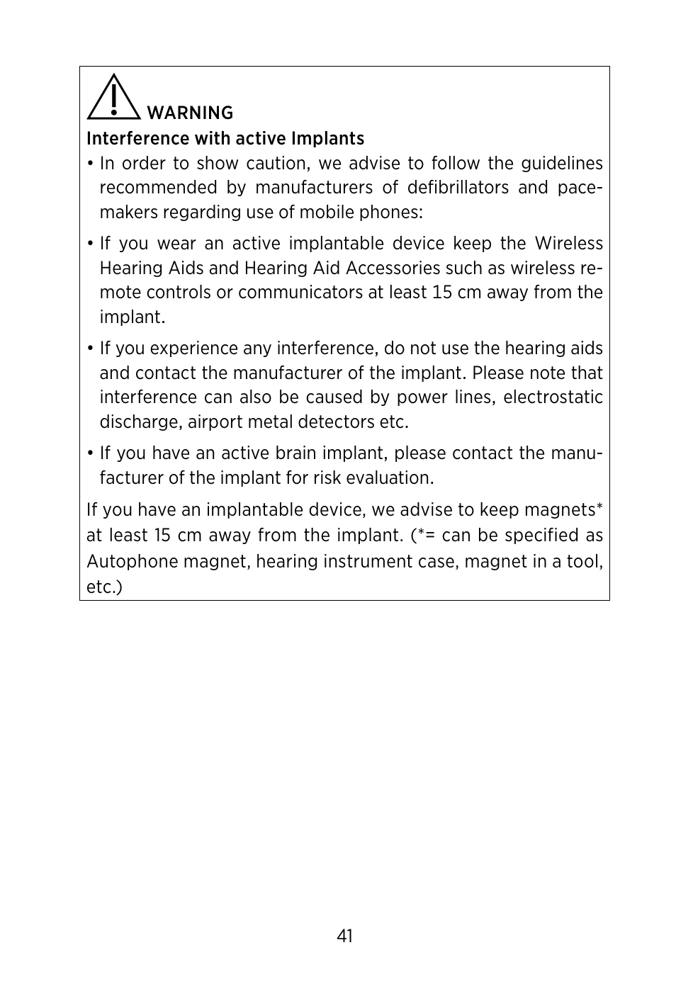 Widex S4-VSD User Manual | Page 41 / 56