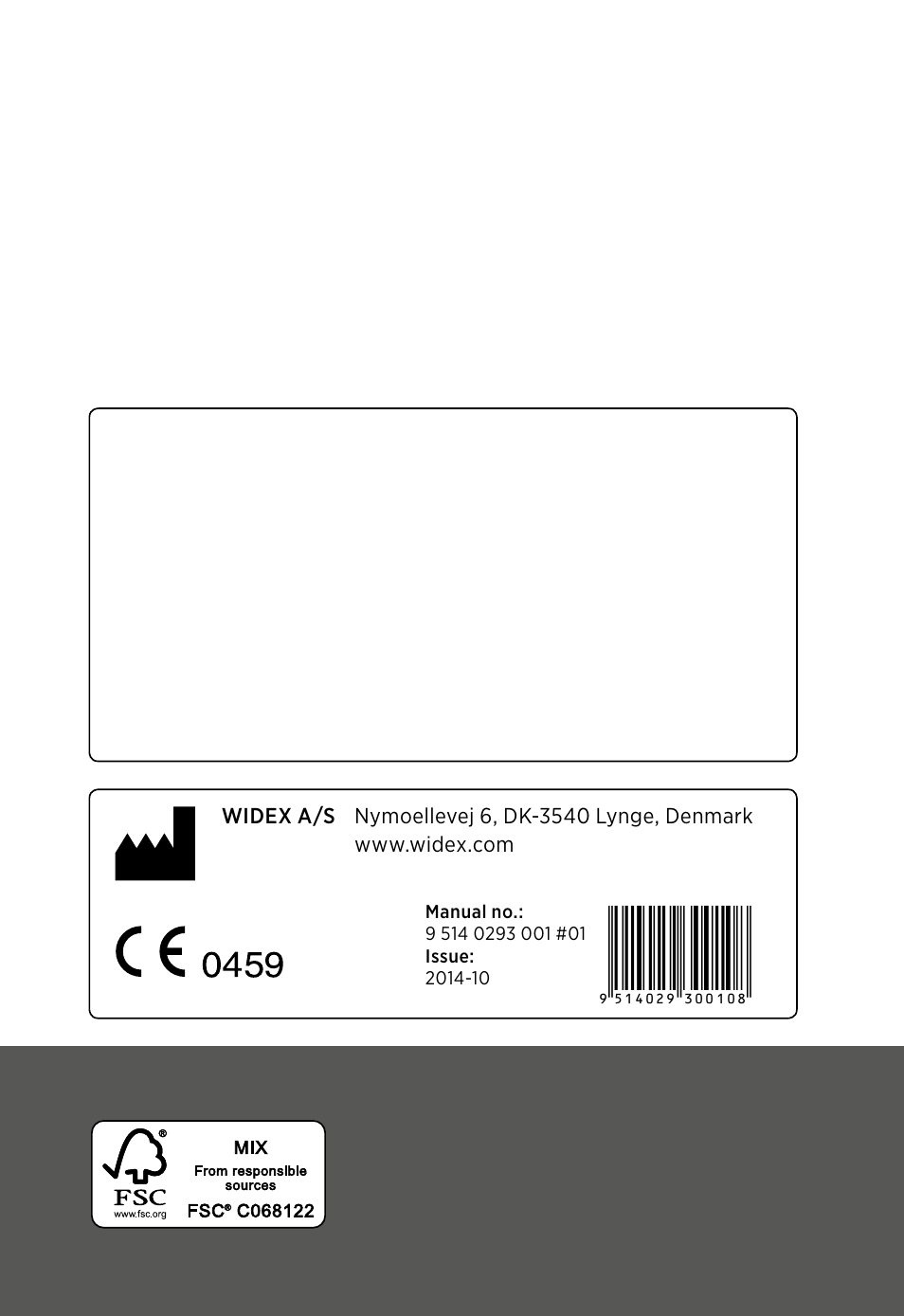 Widex S4-VSD User Manual | Page 56 / 56