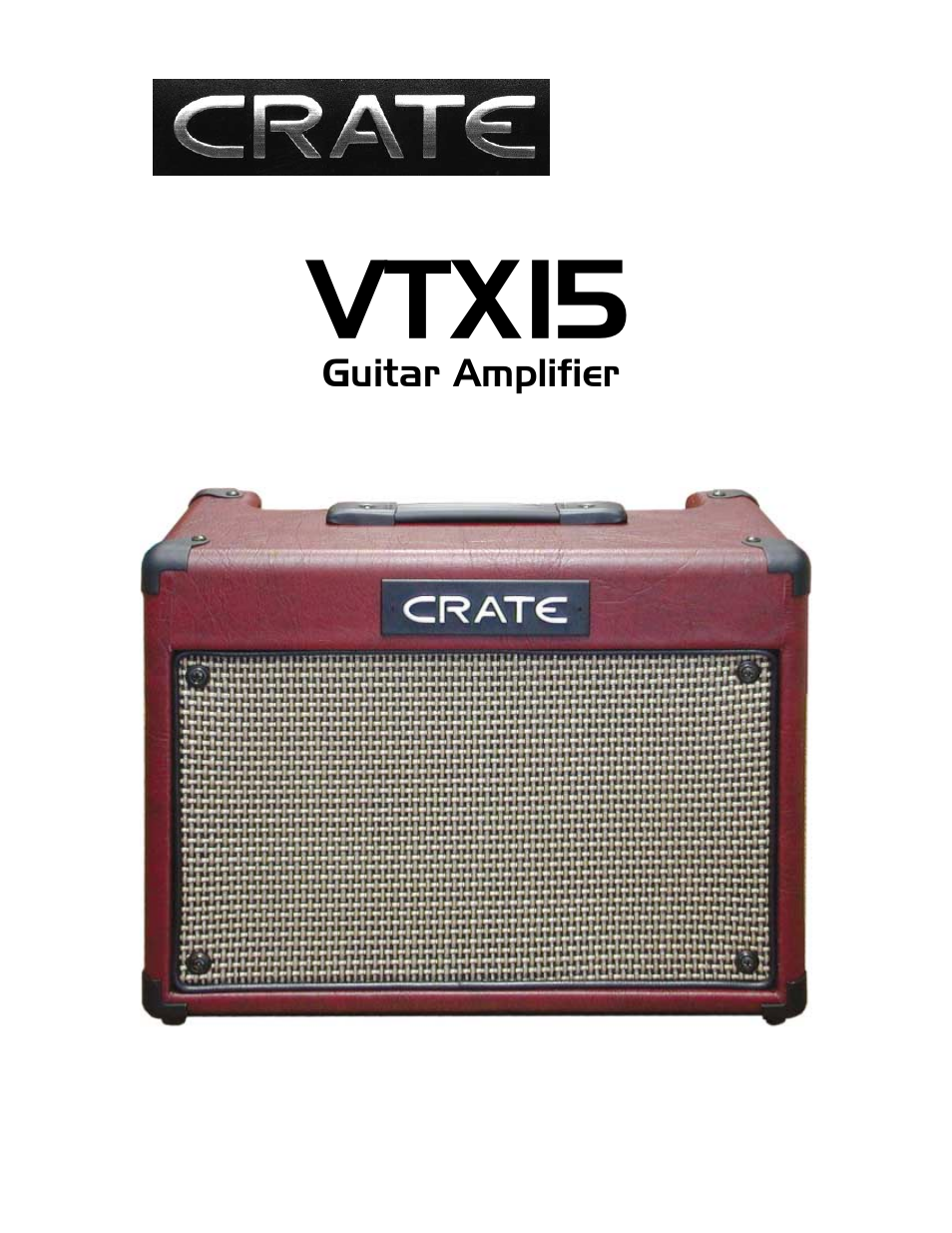 Crate Amplifiers VTX15 User Manual | 4 pages