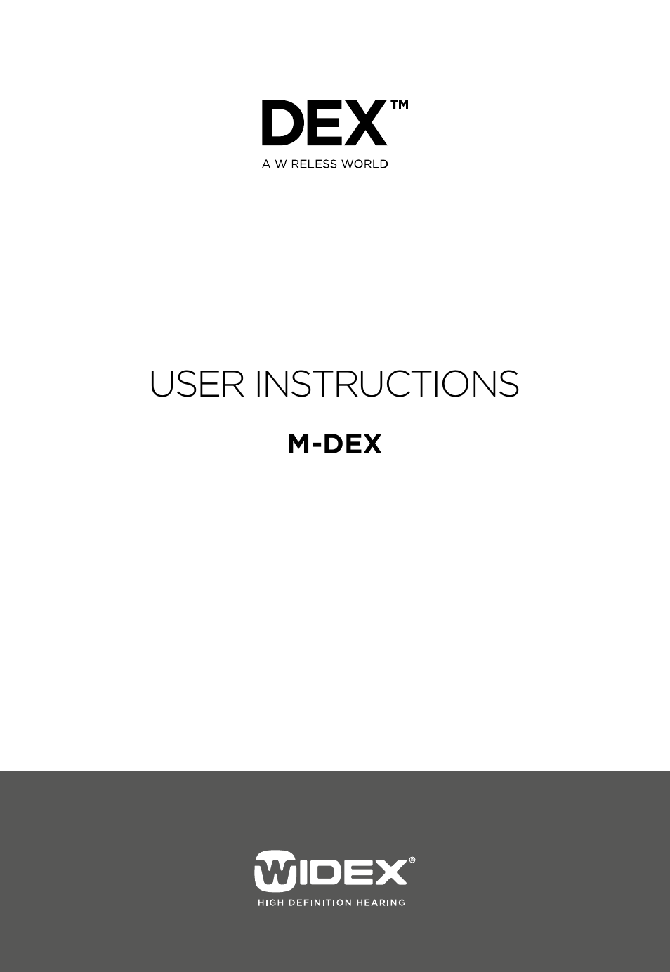 Widex M‑DEX User Manual | 64 pages