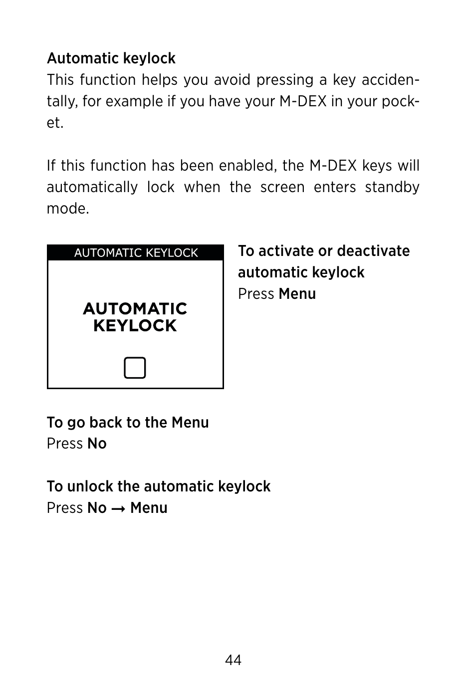 Widex M‑DEX User Manual | Page 44 / 64