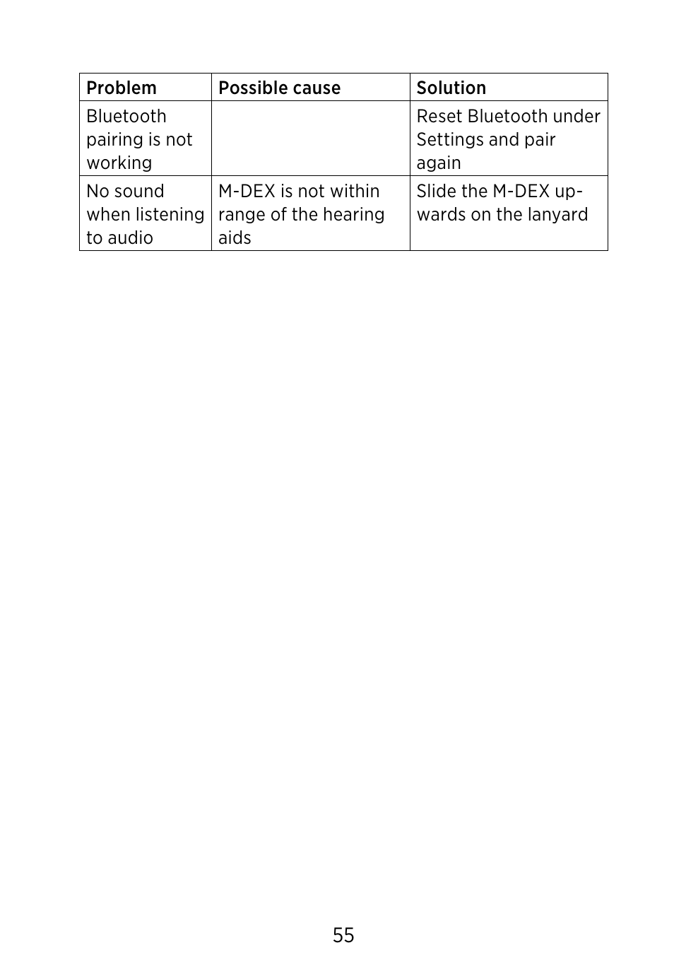 Widex M‑DEX User Manual | Page 55 / 64