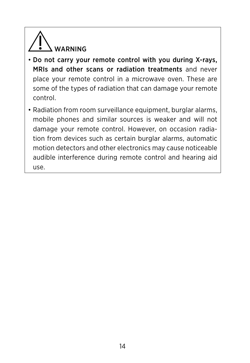 Widex RC-Dex User Manual | Page 14 / 28