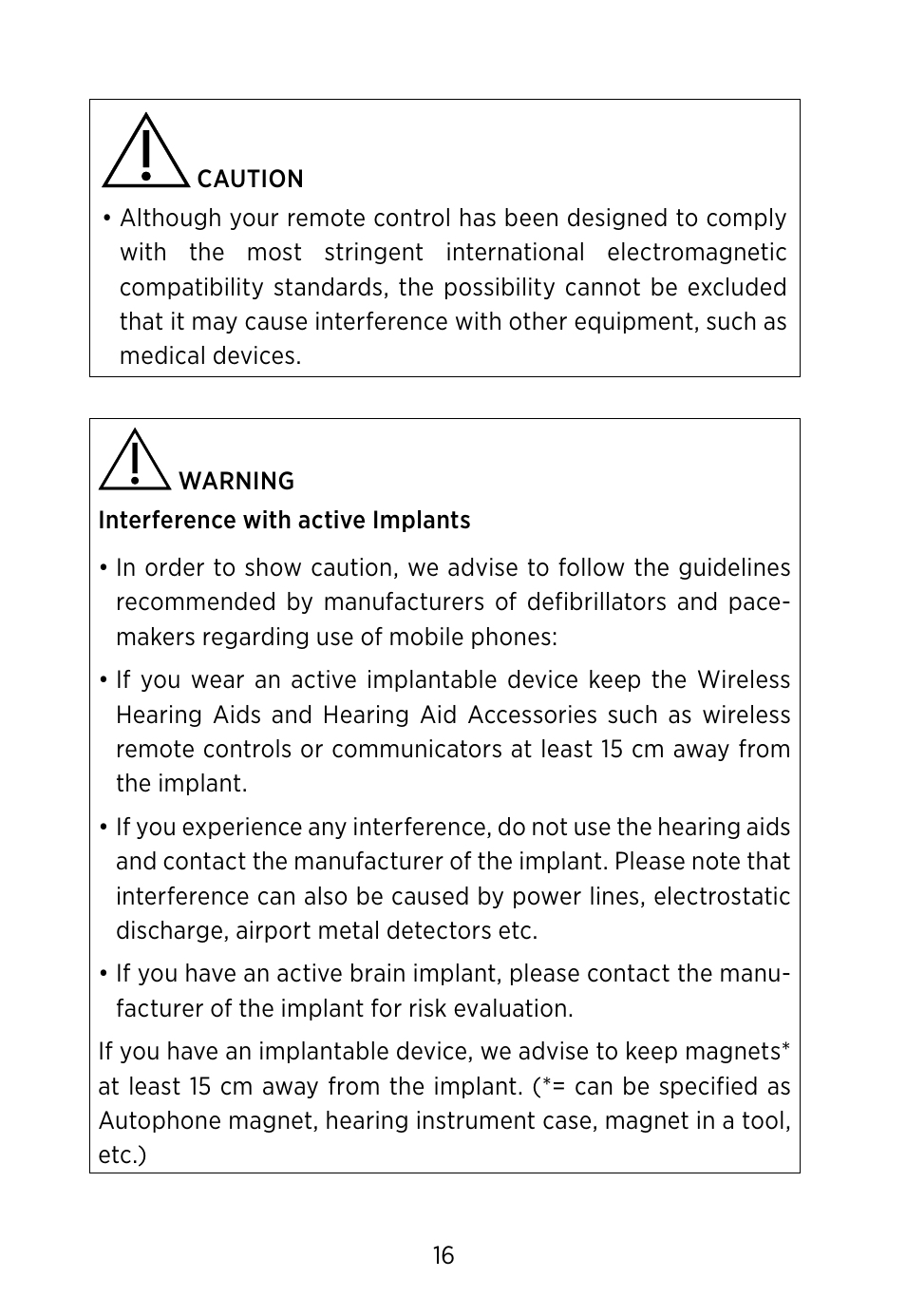 Widex RC-Dex User Manual | Page 16 / 28