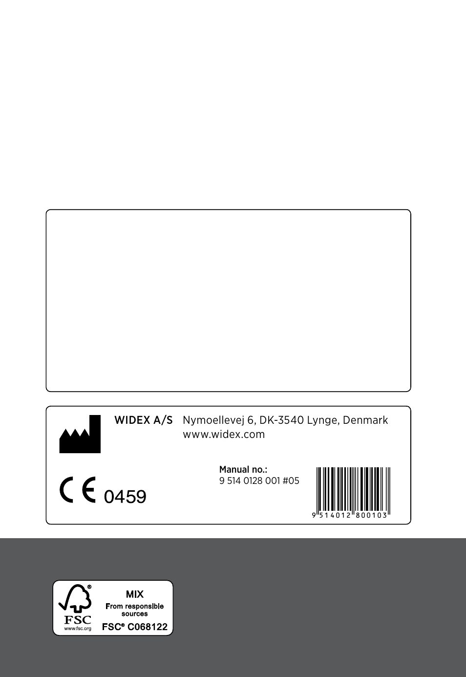 Widex RC-Dex User Manual | Page 28 / 28
