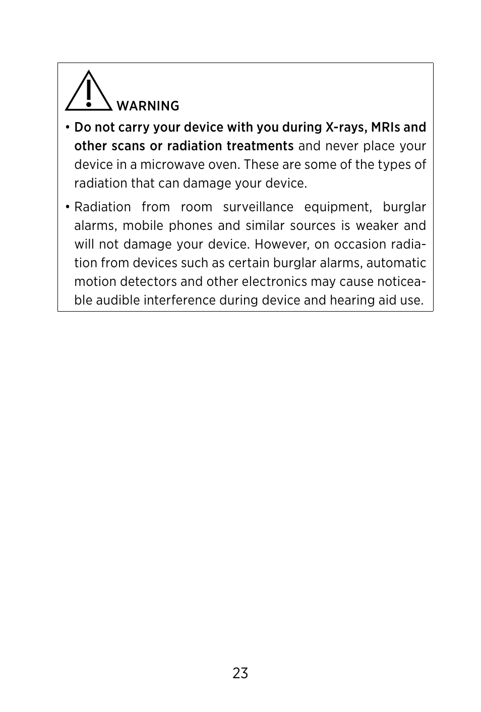 Widex TV-DEX User Manual | Page 23 / 40