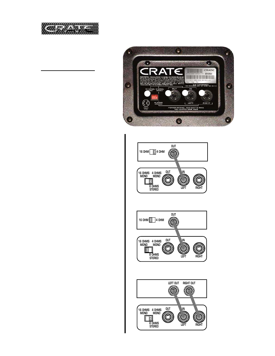 Gt412sl/st, Guitar enclosure | Crate Amplifiers GT412ST User Manual | Page 3 / 4