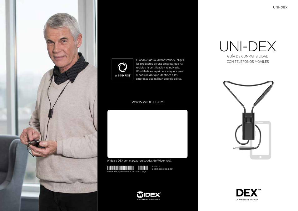 Widex UNI-DEX User Manual | 2 pages