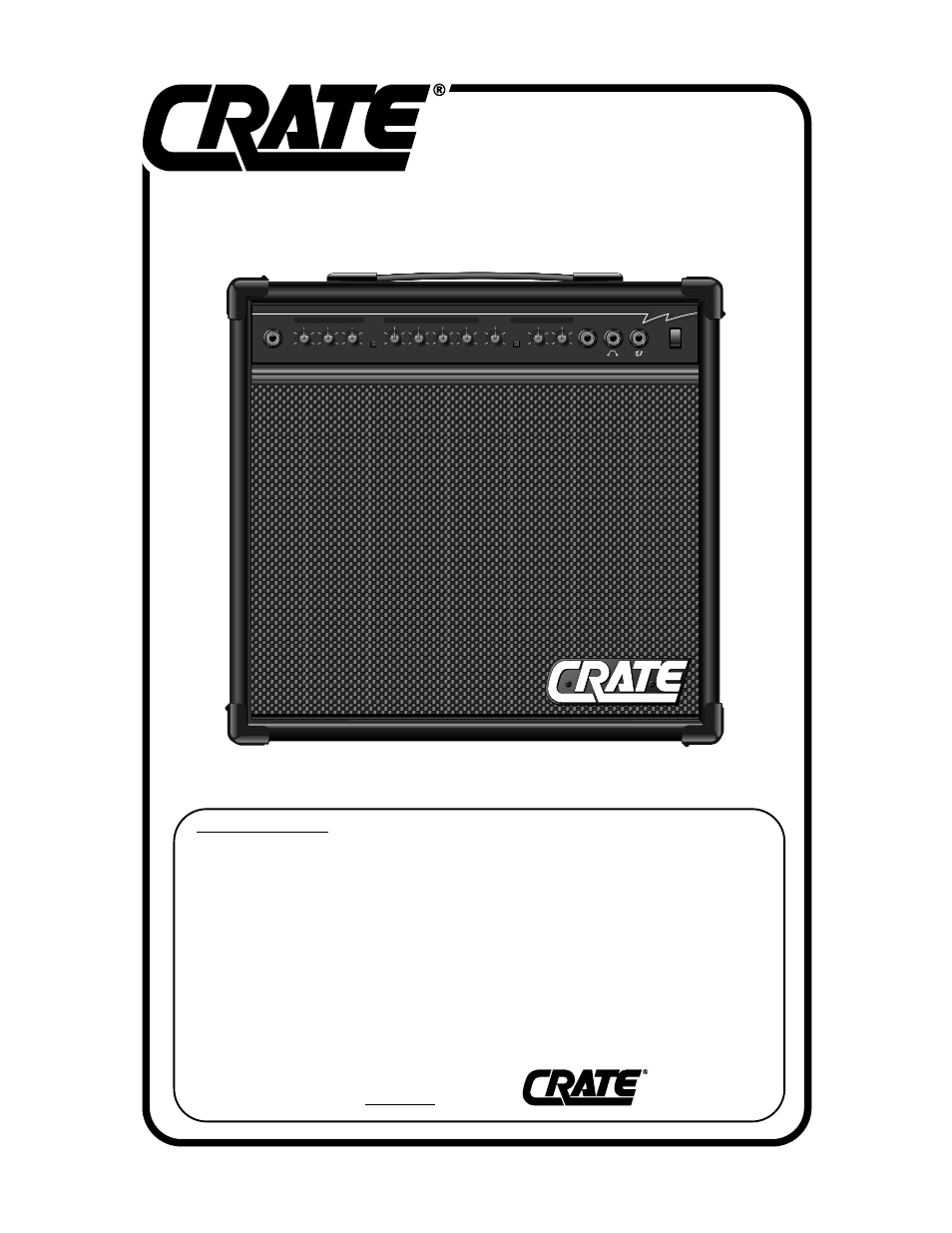 Crate Amplifiers GX-40M User Manual | 4 pages